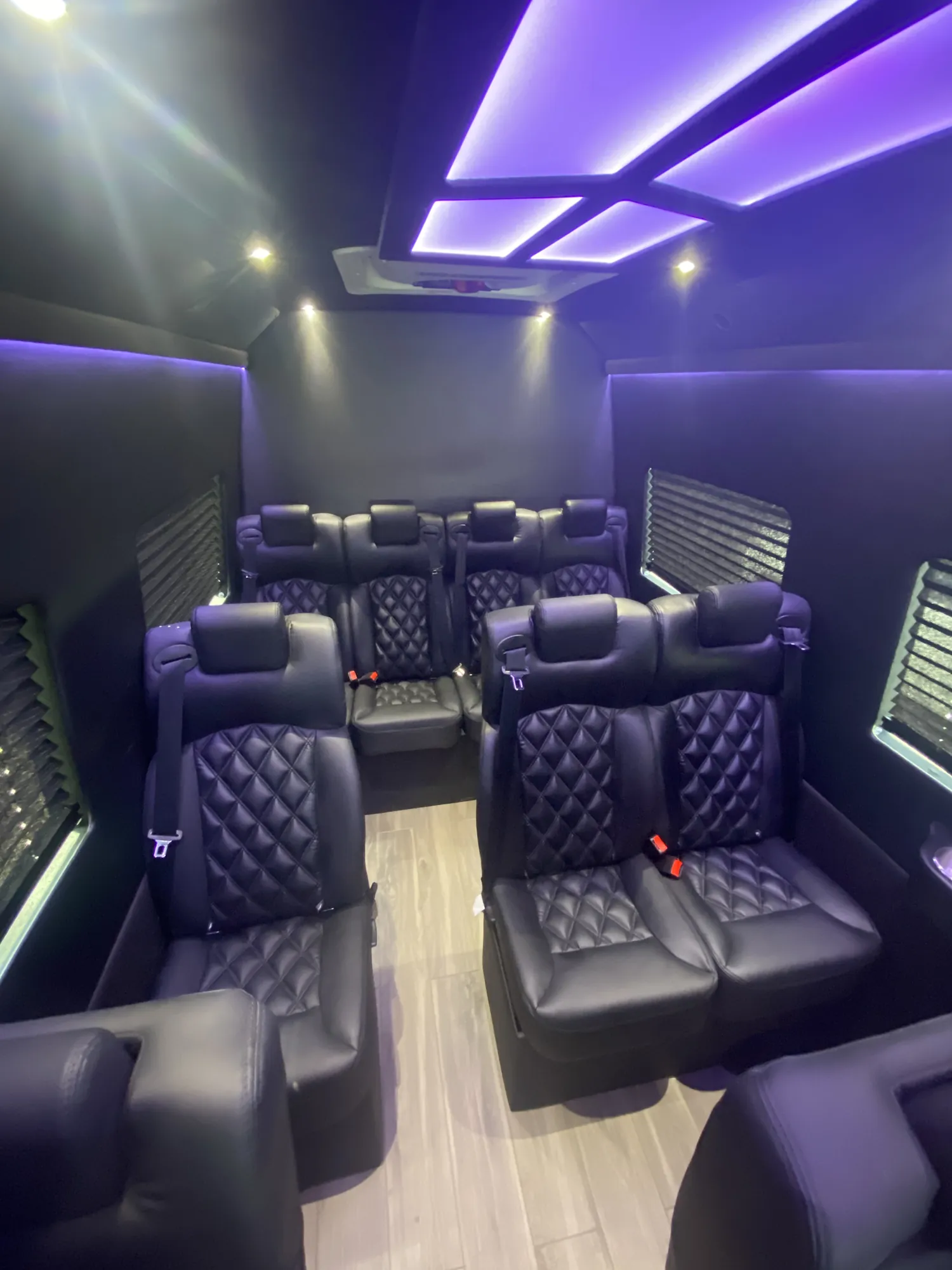 Executive Mercedes Sprinter cabin: Mercedes Sprinter NYC fleet